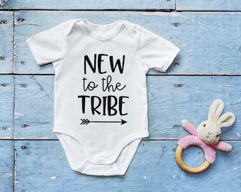 New To The Tribe Baby  - Custom Baby  - Personalized Baby  - Baby Shower Gift