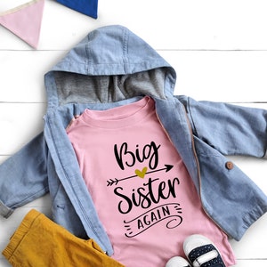 Big Sister Again Baby Onesi - Personalized Toddler For Big Sister - Custom Baby Onesi - Toddler Shirts - Big Sister Toddler