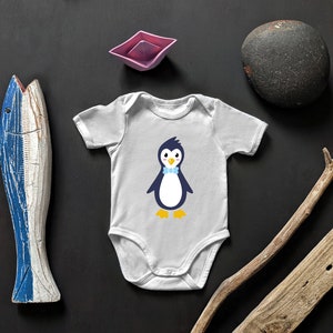 Baby Boy Penguin Onesi - Cute Baby Onesi - Baby Gift - Funny Animal Baby Clothes