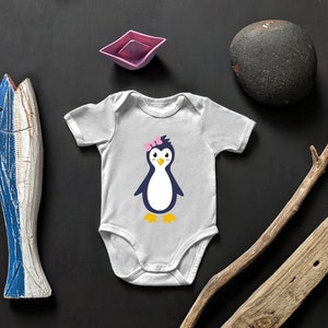 Baby Girl Penguin Onesi - Cute Baby Onesi - Baby Gift - Funny Animal Baby Clothes