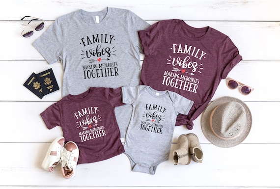 Family Vibes Making Memories Together Shirts, Travel Shirt, Family Matching Vacation Tshirt, Vacation Shirts, Family Trip T-shirt