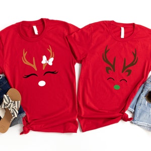 Christmas Reindeer Shirt, Cute Reindeer Shirt, Reindeer Christmas Gift, Family Shirts, Matching Shirts, Christmas Shirts, Reindeer Shirts