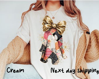 Cute Patchwork Ghost T-Shirt, Patchwork Ghost Shirt,Pumpkin Shirt,Halloween Cute Women Outfit,Gift for Halloween,Autumn Ghost Sweatshirt