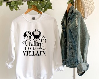 Camiseta Chillin Like a Villain, camiseta inspirada en adultos, Chillin like a Villain, Chillin Like a Villain inspirada, Descendants inspirada