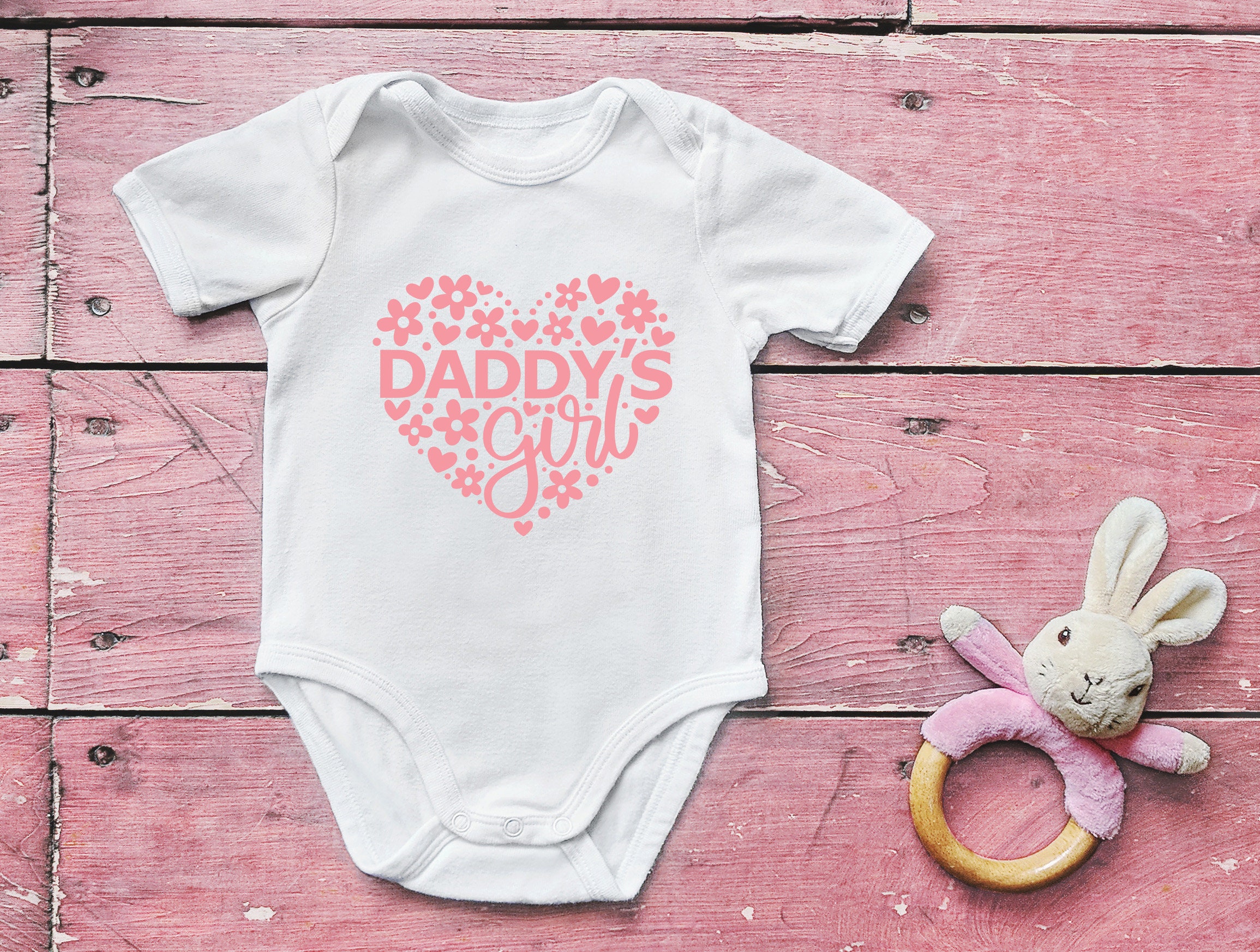 Daddy's Girl Baby Onesie Funny Baby Onesie Baby Girl Etsy UK