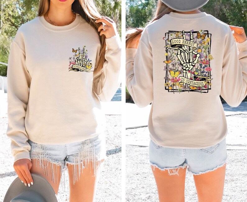 Good Energy is Contagious Shirt, Self love , Inspirational tshirt , Boho Shirt, Strong woman Tee image 4