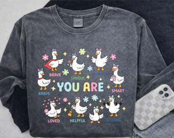 Silly Goose You Are Kind Shirt, Back to School Shirt, SEL Teacher Shirt, Cute Goose Shirt,Personalized Teacher Silly Goose Shirt,