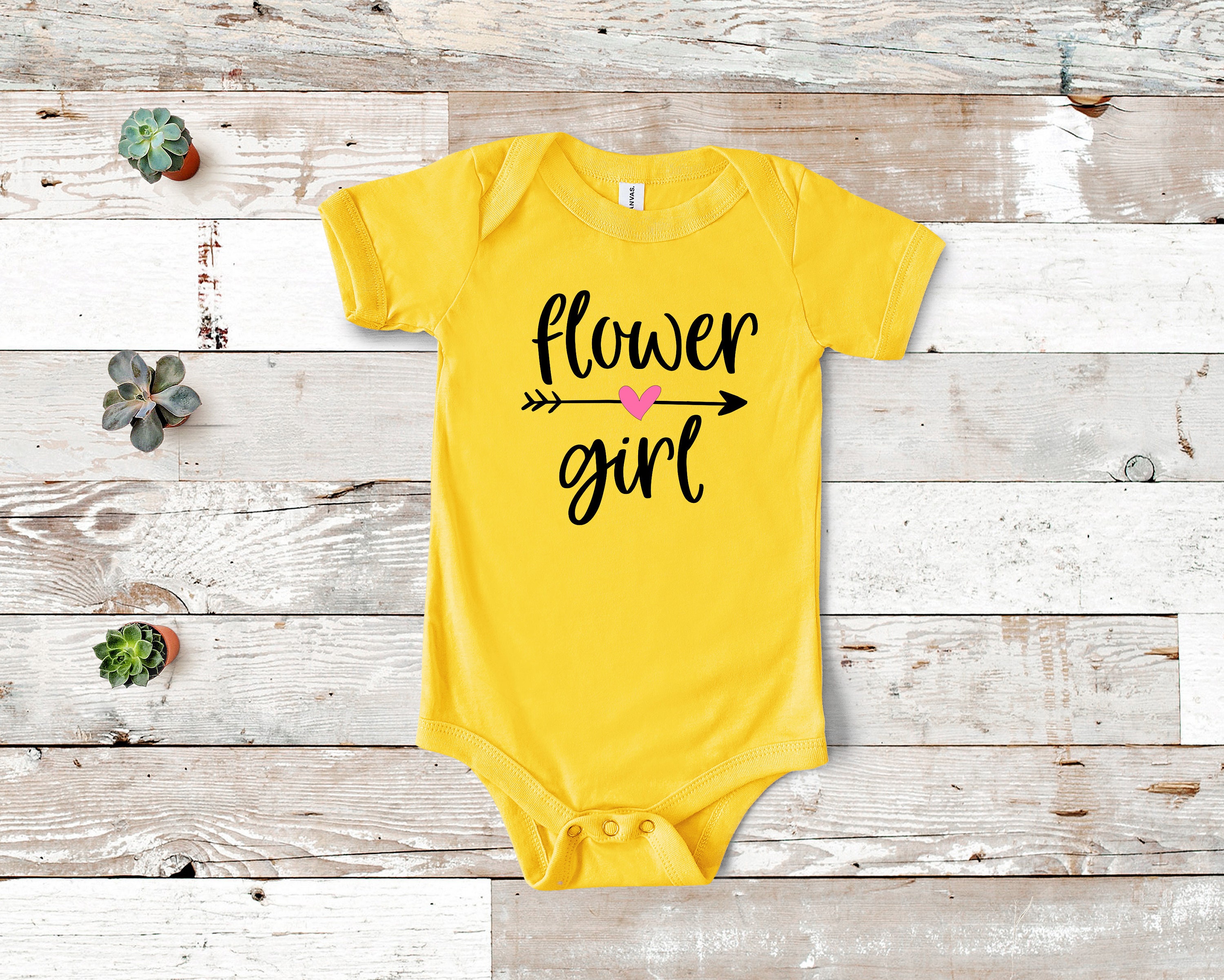 Flower Girl Baby Onesie Personalized Onesie Flower Girl Etsy