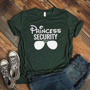 Maglietta Princess Security, Magliette abbinate, Maglietta per la famiglia, Maglietta da uomo, Regalo per fidanzato, Regalo per fidanzato, Maglietta da uomo, Maglietta per papà, Regalo per marito