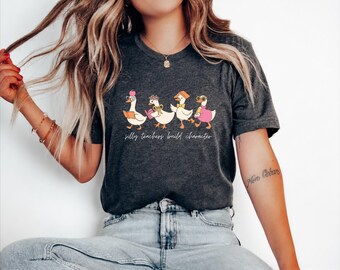 Silly Teacher Goose Shirt,Teacher Gift, Silly Goose Teacher Tshirt, Back to School Tee, Funny Gift for Teacher, Silly Goose Tee