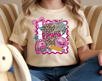 School Supplies Shirt For Kids, Crayon Pencil Notebook Tee, Back To School Teacher Adult Youth Shirt, Kindergarten Teacher Gift
