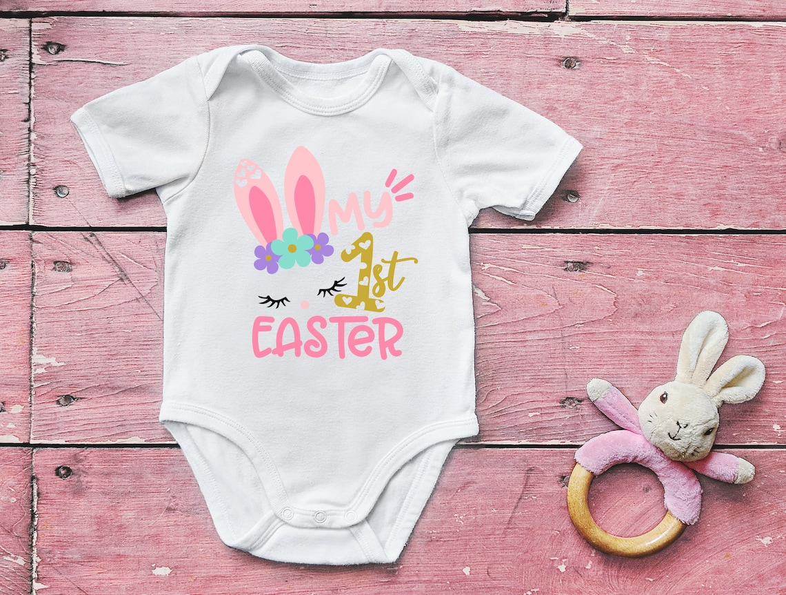 My First Easter Baby Onesie Easter Gift for Baby Cute Baby Etsy