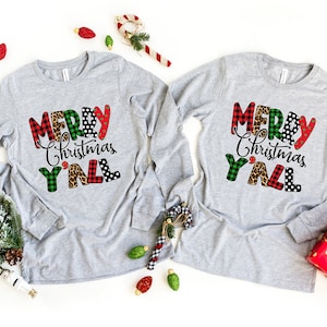 Merry Christmas Y&#39;all Shirt, Christmas Gift, New Year Shirt, Xmas Tees, Christmas Vacation Shirt, Christmas T-shirt, Christmas Family Shirt