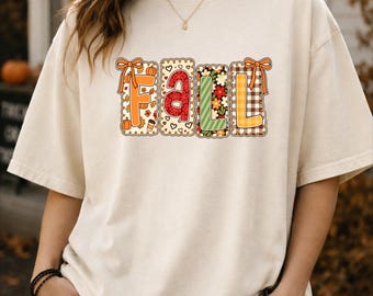 Fall Shirts for wemen, Floral Fall T-Shirt, Floral Pumpkin shirt,Autumn Harvest Tee, Cozy Season Shirt,Thanksgiving Shirt,