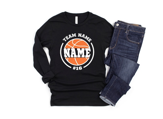 Basketball Team Name Shirt, Basketball Team, Basketball Shirt, Basketball Mom Shirt, Your Name Basketball Shirt, Game Day Shirt