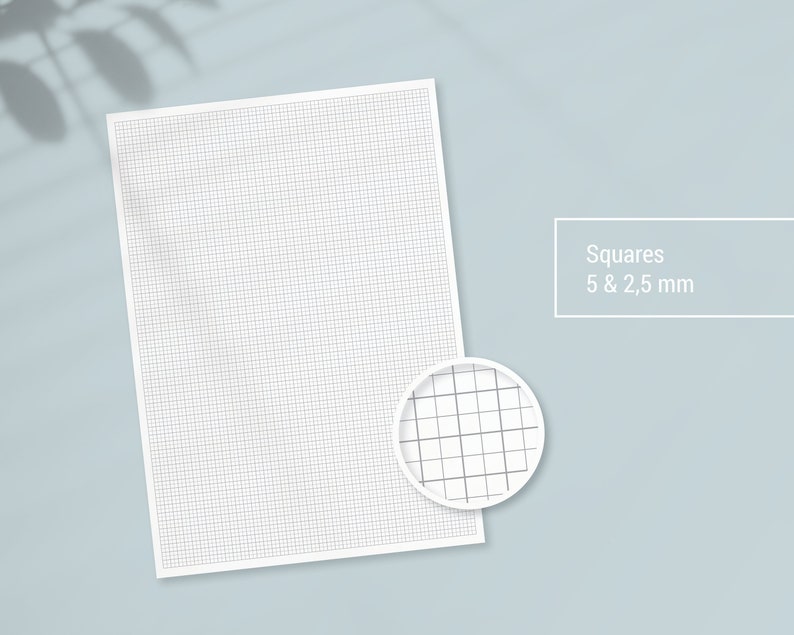 11 a4 pdf various grid size graph paper printable writing etsy new zealand