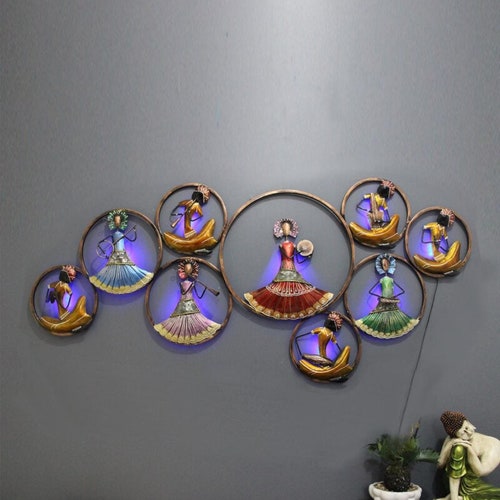 Trumphet Metal Wall Art Indian Metal Wall Art Home Decor Etsy