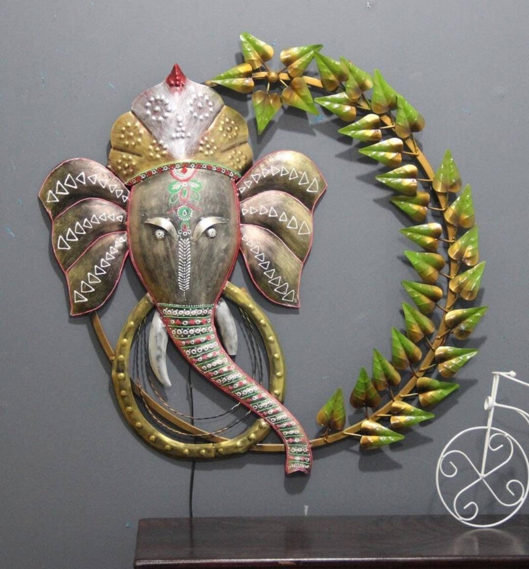 29 Ganesha big LED Metal wall Art Home Decor gift Etsy