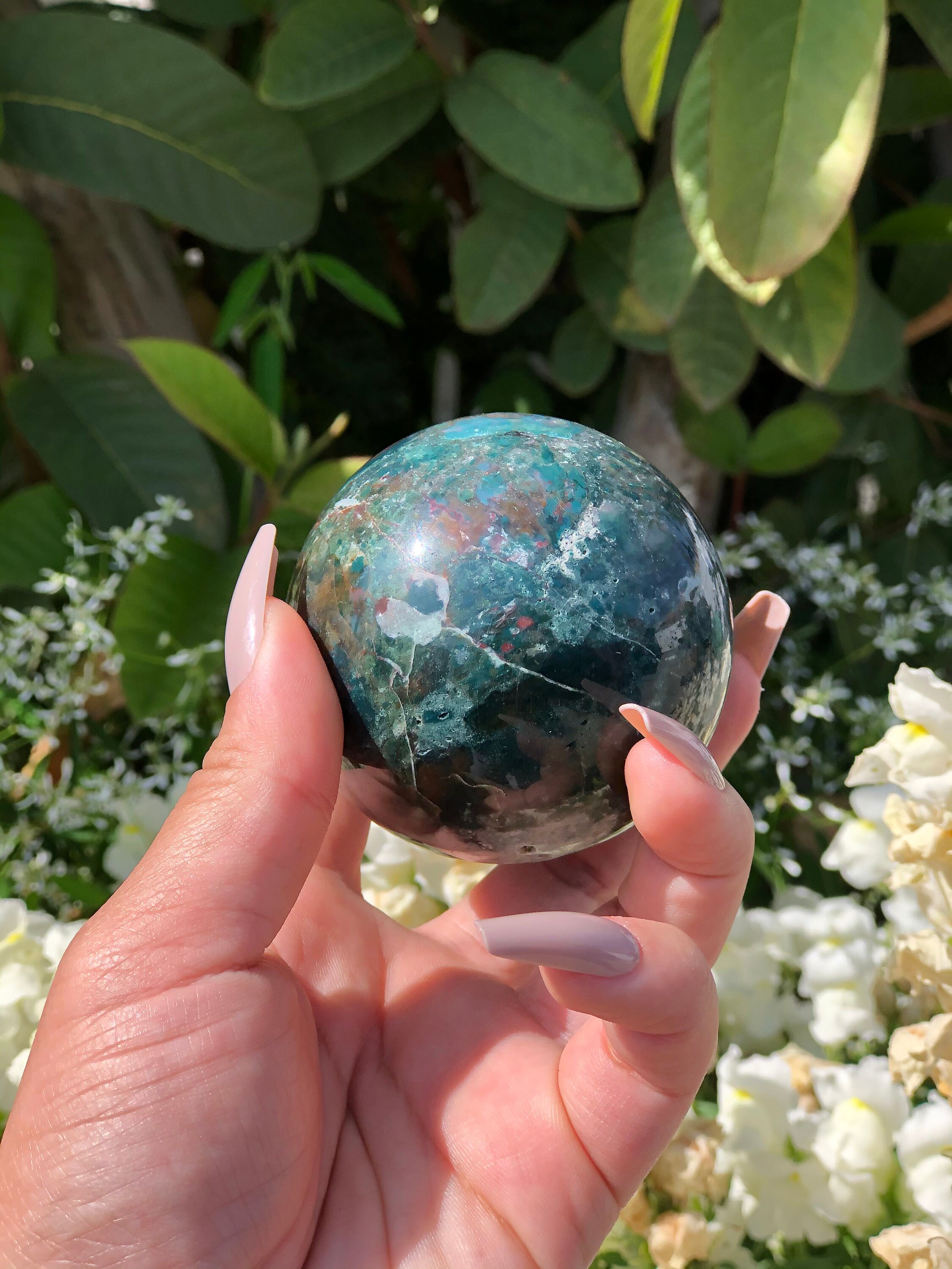 Moss Agate Colorful 64 mm Polished | Etsy