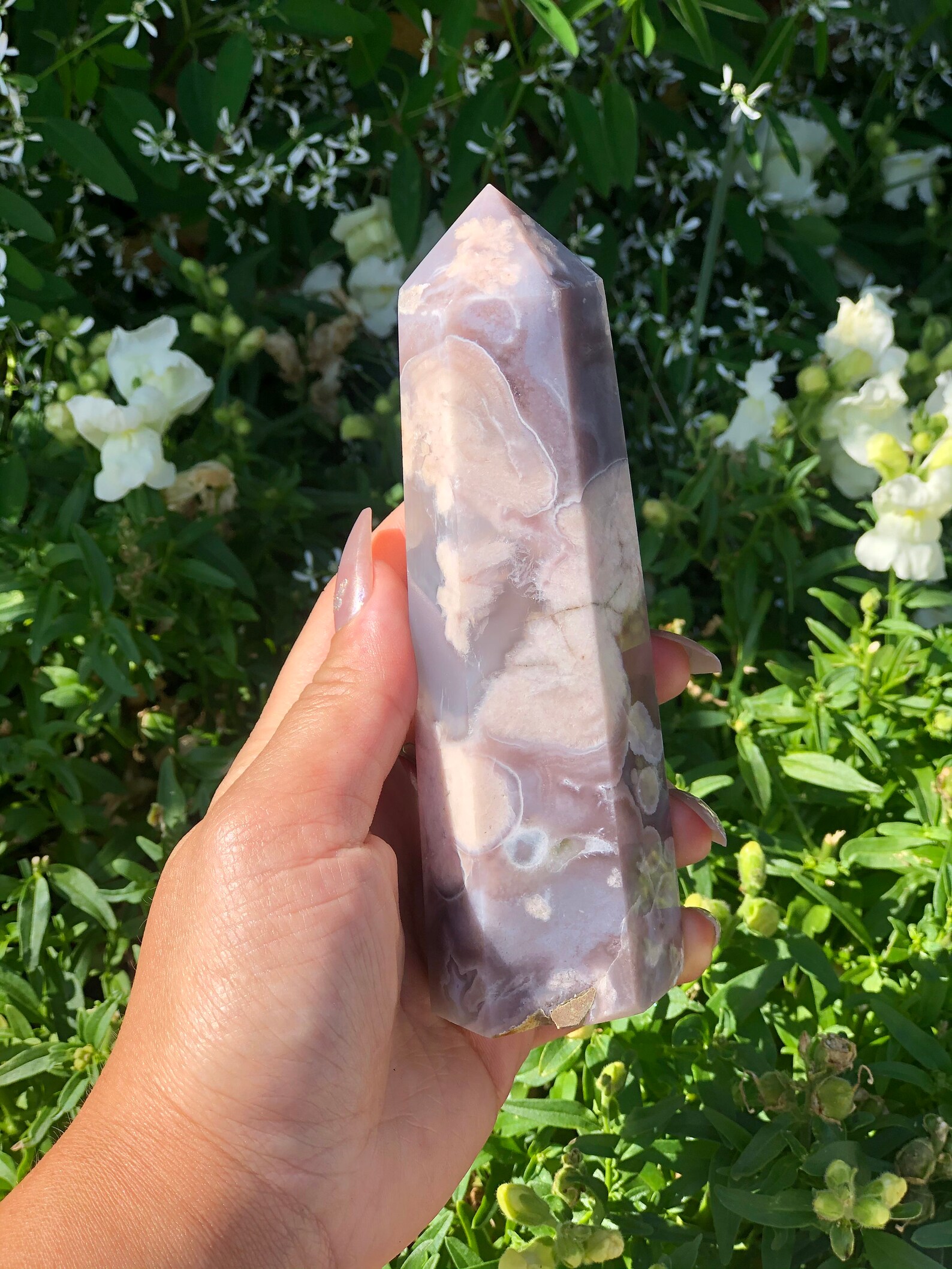 Purple/Black Flower Agate 5.6 Druzy Sparkly Tower Etsy