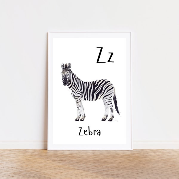 Zebra Letters - Etsy