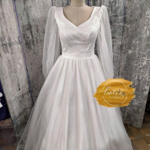 Fairy Bohemian Bridal Gown, Glitter Wedding Dress, Custom Made Wedding Dress, Elegant Wedding Gown, Sparkle Wedding Dress,Modest Bridal Gown