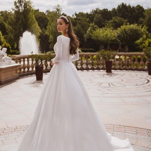 Simple and Elegant Wedding Dress feminine A line Wedding Dress
