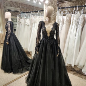 Stylish black deals gown