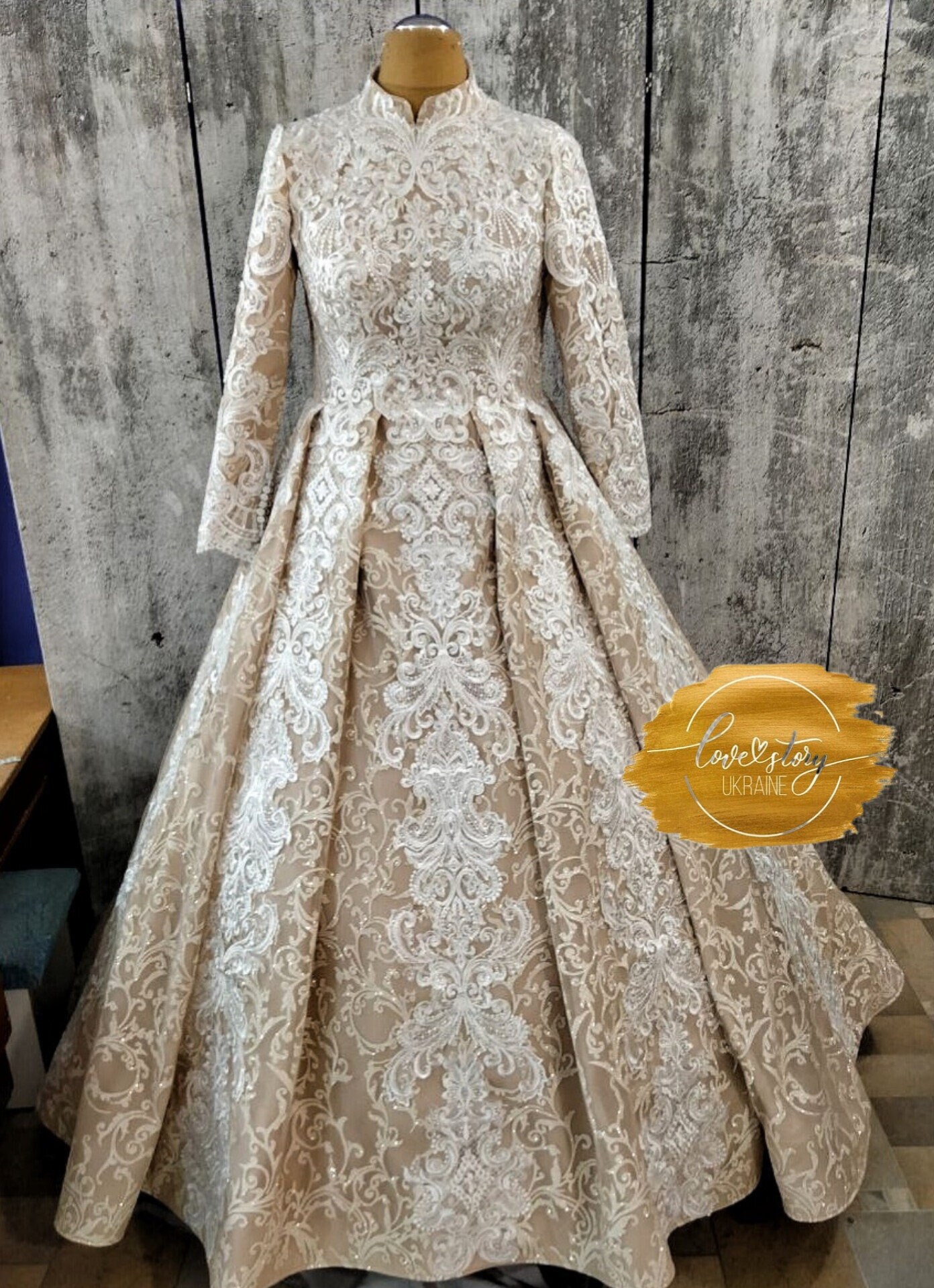green emerald velvet dress Rose Gold Princess Sequin Gown | Dress