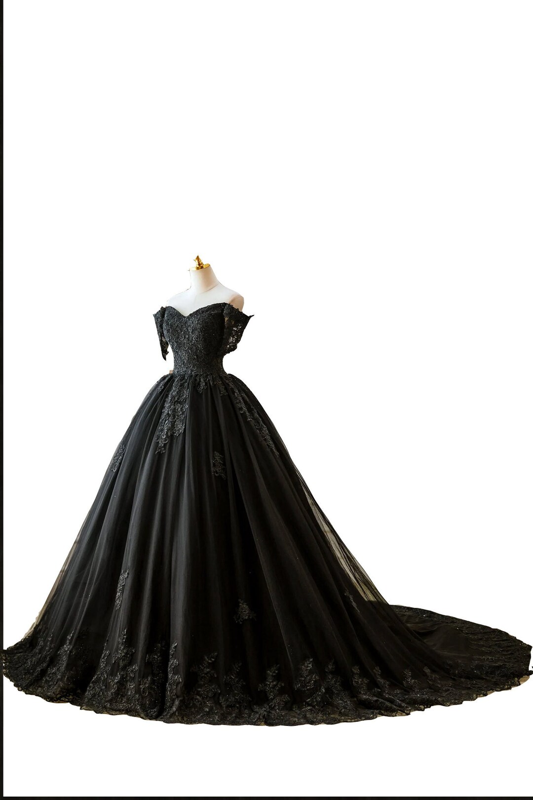 Black Engagement Bridal Gown,halloween Black Wedding Dress,gothic