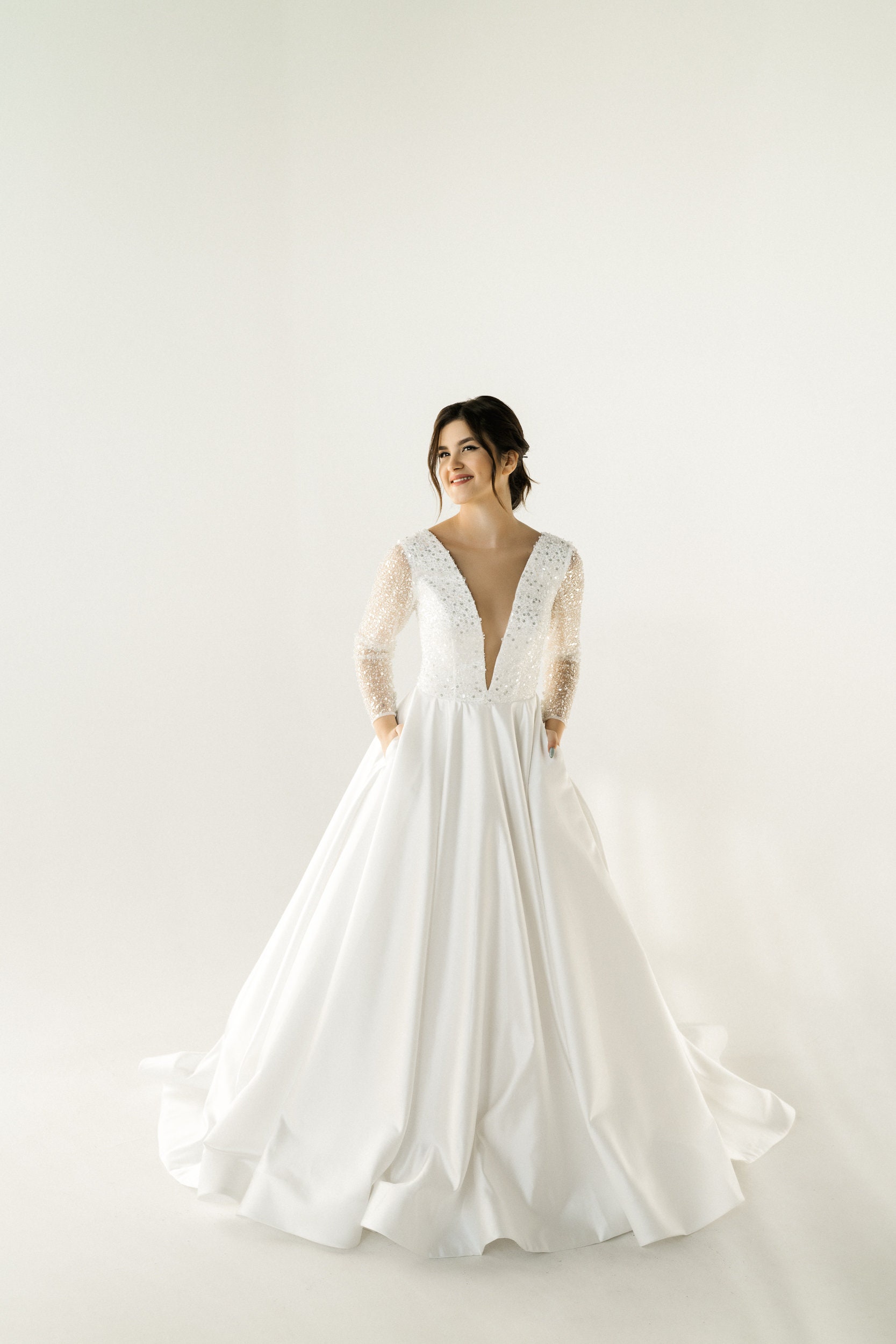 Ball Gown Wedding Dress Corset Wedding Dress Ivory Wedding - Etsy Hong Kong