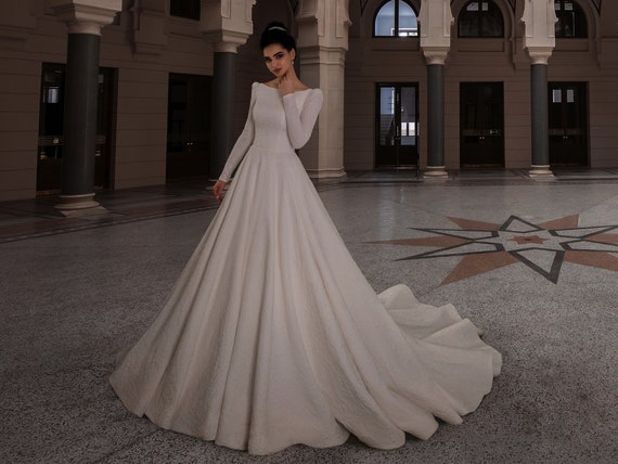 Custom Order Long Sleeves Wedding Dress 