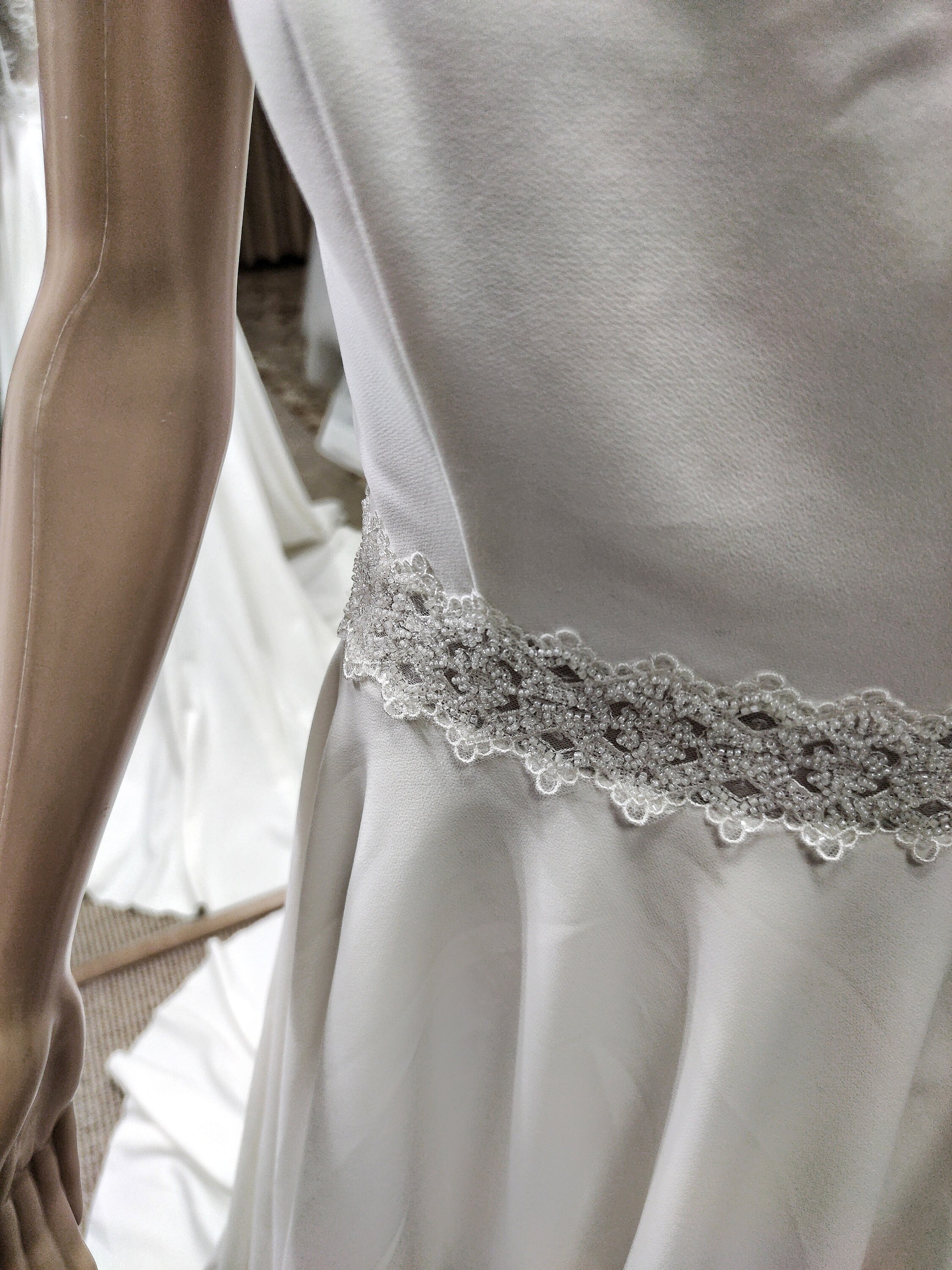 Closed Back Bridal GownIvory Wedding Dress Simple Bridal | Etsy