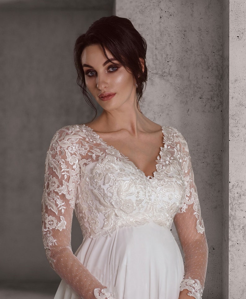 Beach Bridal Gownivory Maternity Dressivory Wedding Etsy