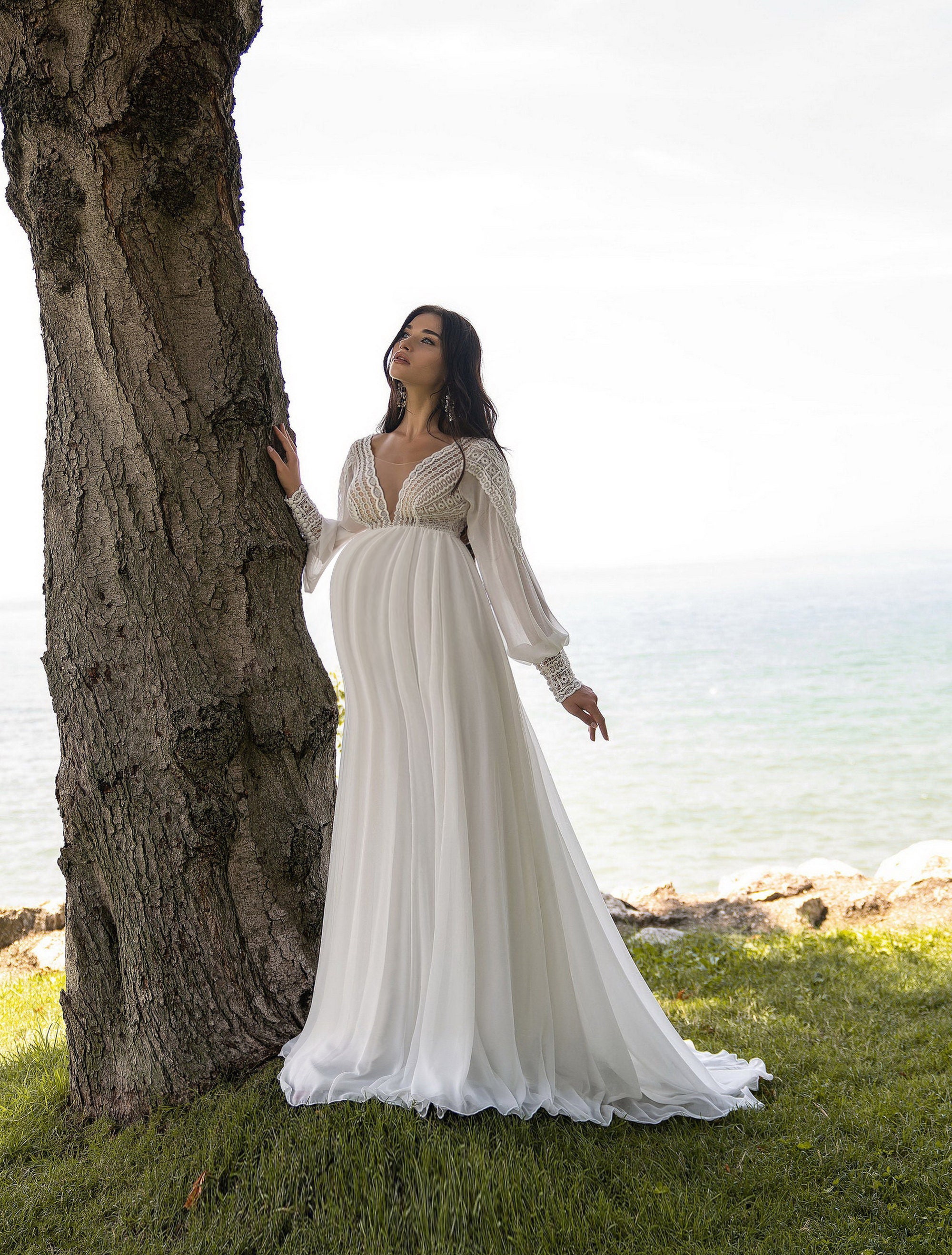 maternity wedding dress