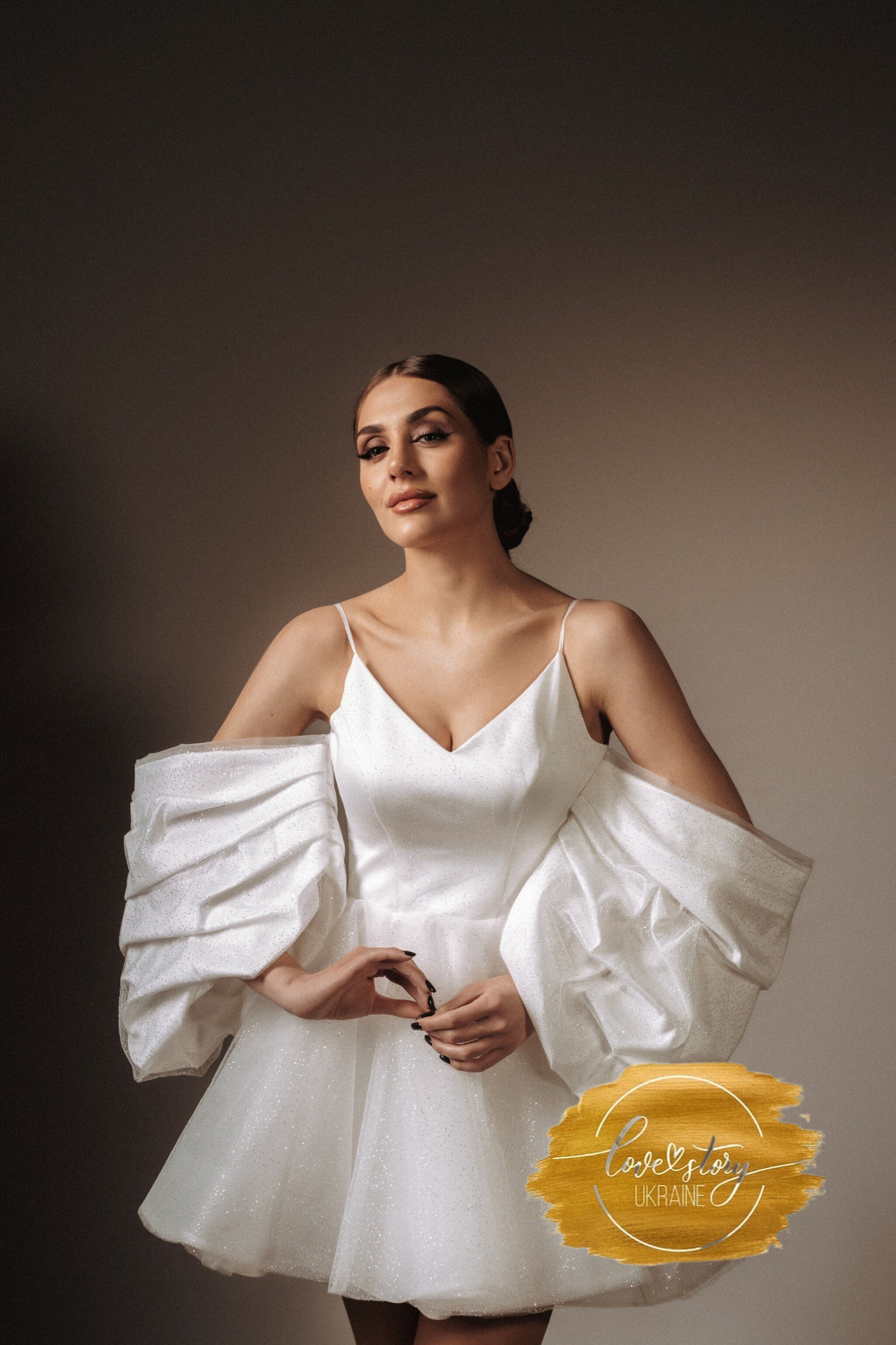Prom Hum Rehesal Dinner Dress Short Wedding Dress Casual Wedding Dress ...