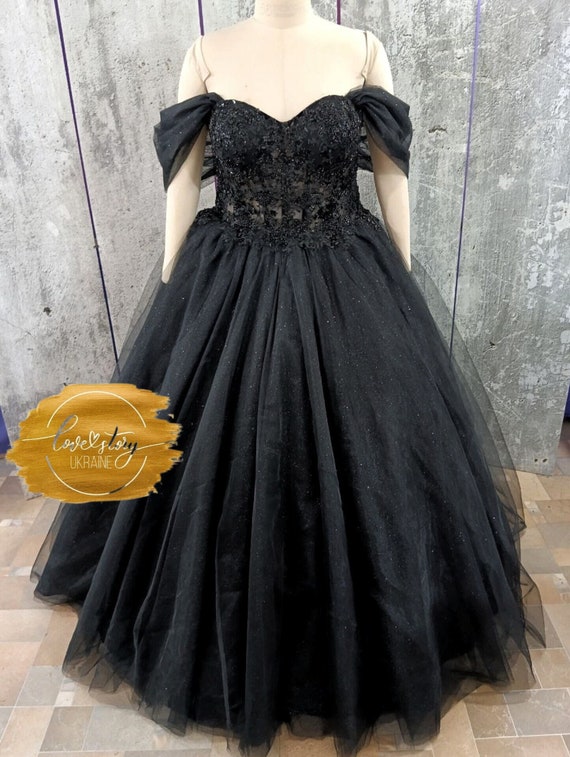 princess polly baby blue dress MisShow Exquisite Black Tulle Quinceanera Dress Sweetheart Neckline with Lace Appliques & Glitter Elegance for Sweet 16 & Evening Galas main image 1
