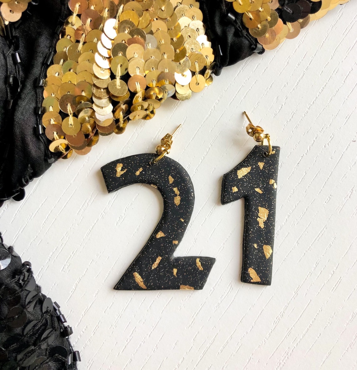 21st Birthday Earrings Etsy