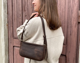 Baguette Bag | Bags for women | Women Bag | Brown Bag | Mini Bag | Handmade Leather Bag | Evening Bag