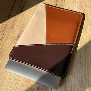 Custodia per laptop personalizzata, custodia in pelle per MacBook Air 13, Air M1, MacBook Pro 13, MacBook Pro 15/16, borsa per MacBook