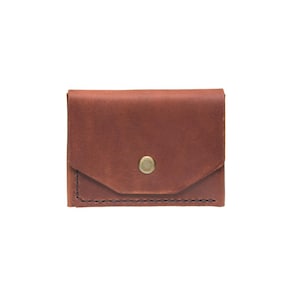 Tarjetero de cuero minimalista, billetera de cuero delgada, billetera minimalista, billetera de bolsillo frontal, regalo para él, regalo para ella, regalo de cuero