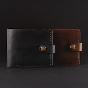Cartera de cuero elegante, monedero de cuero, billetera de viaje, billetera de cuero grande, billetera rústica, tarjetero, regalo para él, regalo para ella