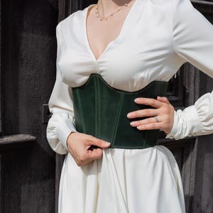 Unique colored leather corset, leather corset, historical fashion, women corset, corset fashion, gift for wife, girlfriend gift