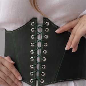 Stylish classic women&#39;s corset, leather corset, renaissance corset, handmade corset, gothic corset belt, gift for her, graduation gift