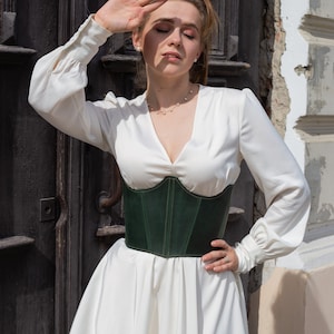Unique colored leather corset, leather corset, historical fashion, women corset, corset fashion, gift for wife, girlfriend gift