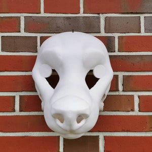 Furry Fursuit Head Base Realistic Wolf Moving Jaw 3d print base