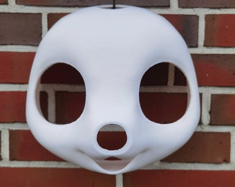 毛皮のような着ぐるみヘッドベース Kemono V2 鼻なし静的顎 3D