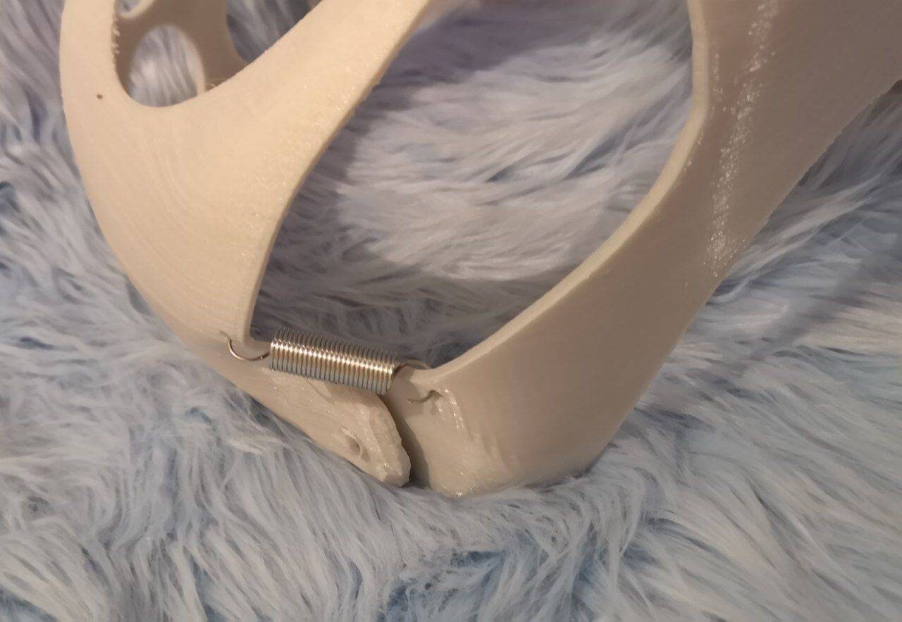 ヘッドベースケモノちびベース可動顎毛皮の着ぐるみ（3Dプリント