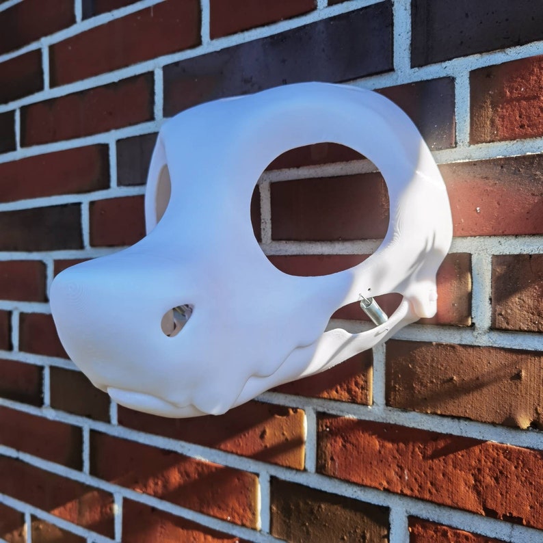 Furry Fursuit Head Base Wickerbeast with Nostrils Moving Jaw 3D Print image 2