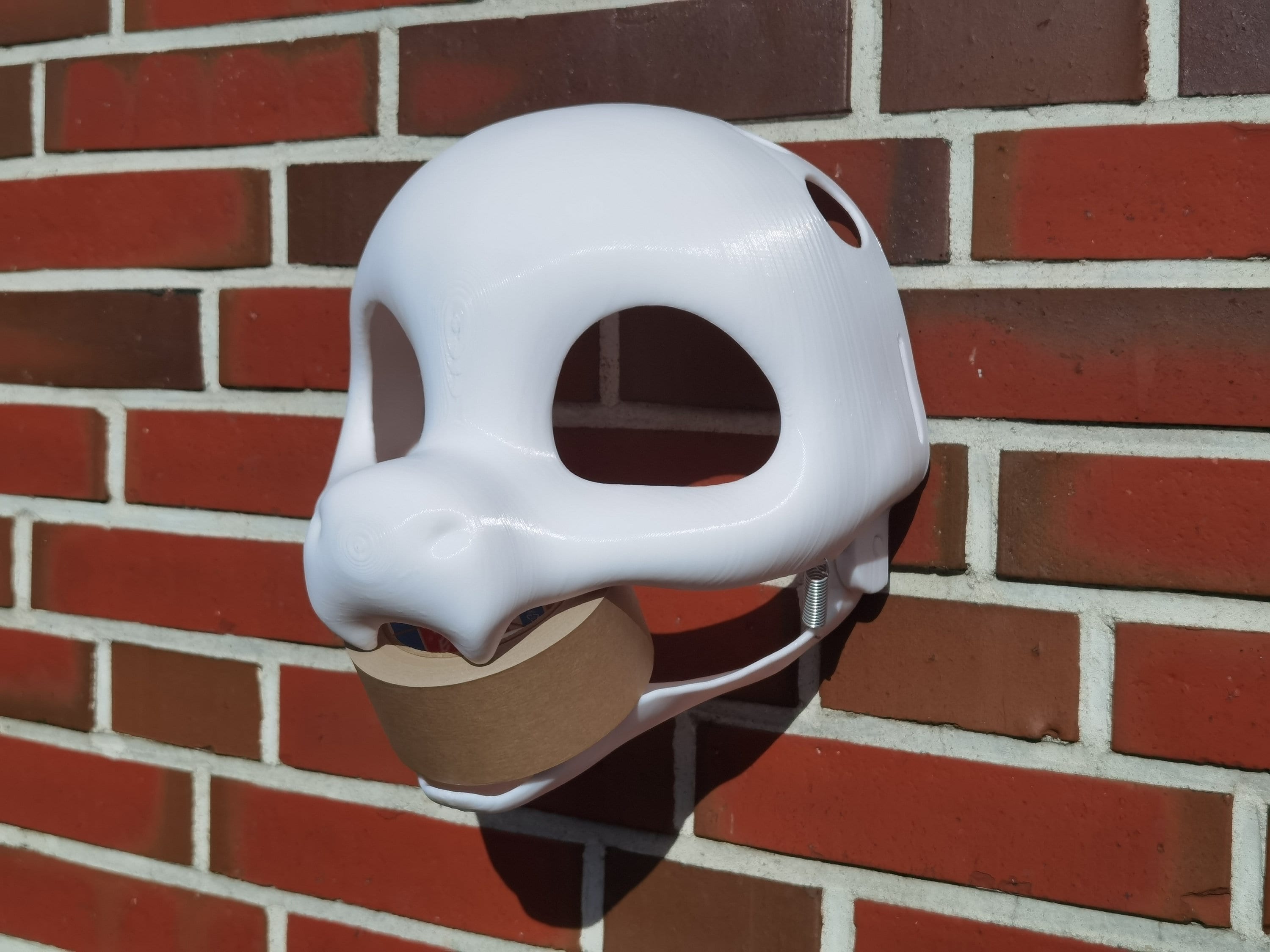 毛皮のような着ぐるみヘッド ベース ドラゴン ケモノ V2 可動顎 3D